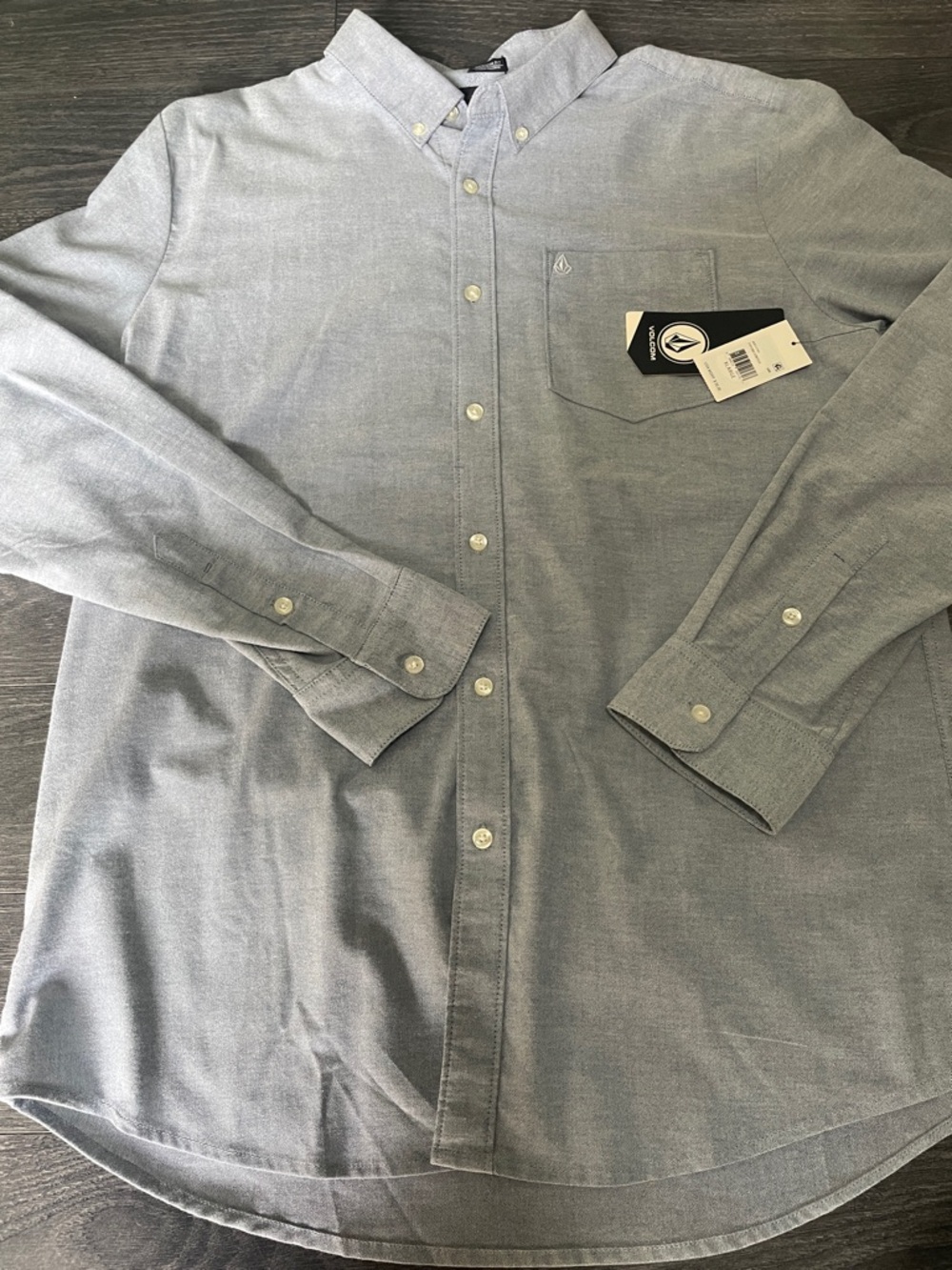 Volcom Men’s Light Blue Button-Down Shirt